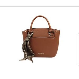 New cognac colored London Fog wembley satchel